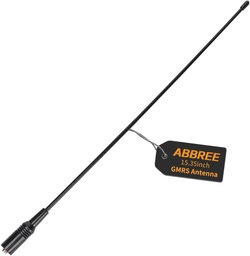 ABBREE AR-771 GMRS (155/462MHz) Antenna 15.3inch SMA-Female Whip Antenna